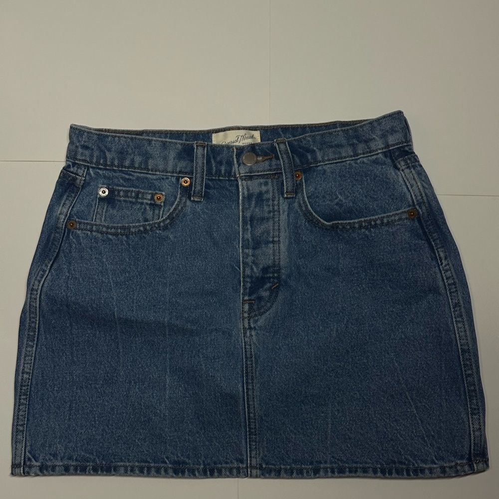 Universal Thread Dark Blue Denim Mini Skirt